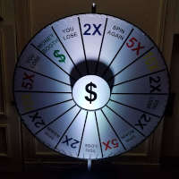 Money wheel rental for a casino party
