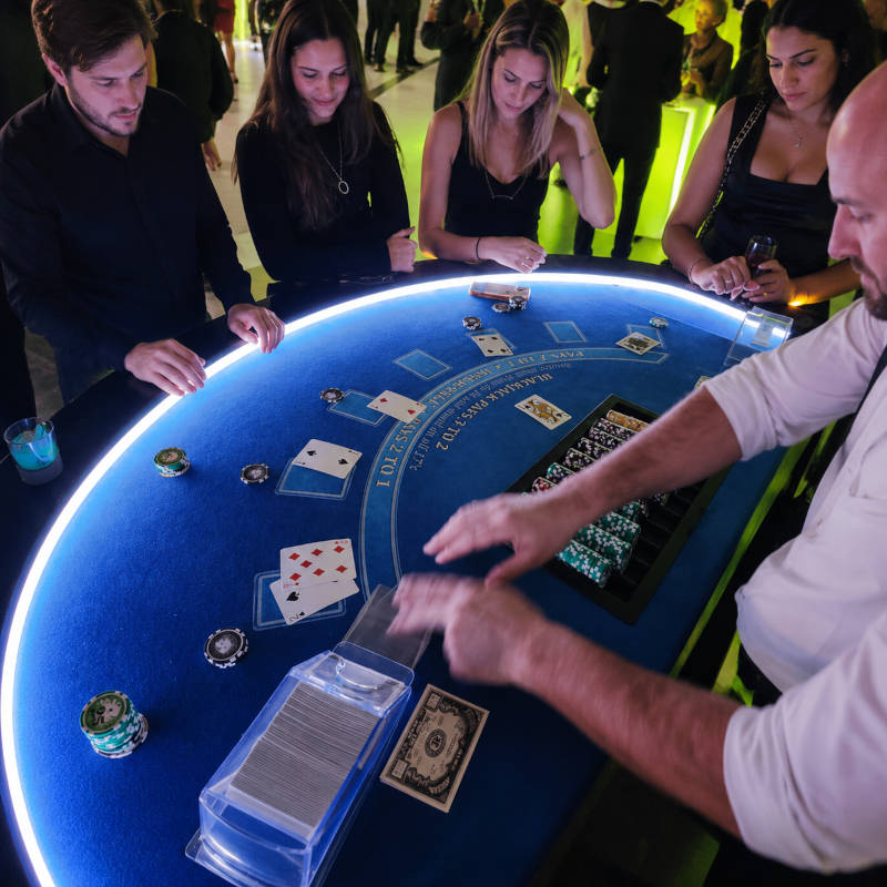 Rent a real blackjack table to rent for all of your next corporate events, wedding's, birthday party's, fundraisers. In New Jersey, New York, and Connecticut, we provide fully set up blackjack tables (with a dealer) complete with casino grade chips. Rentals are available as a one night rental or multi-day rental. We can also handle last minute requests throughout Bergen County, Manhattan, and Fairfield County. Get a quote now on blackjack tables to rent near me.