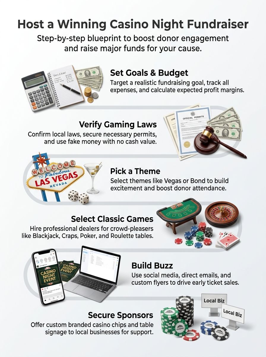 How To Run A Casino Night Fundraiser — Deep-dive For Nonprofits, PTAs & Charities. How To Run A Casino Night Fundraiser — Deep-dive For Nonprofits, PTAs & Charities.
