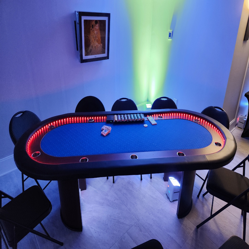 3 card poker casino table rental